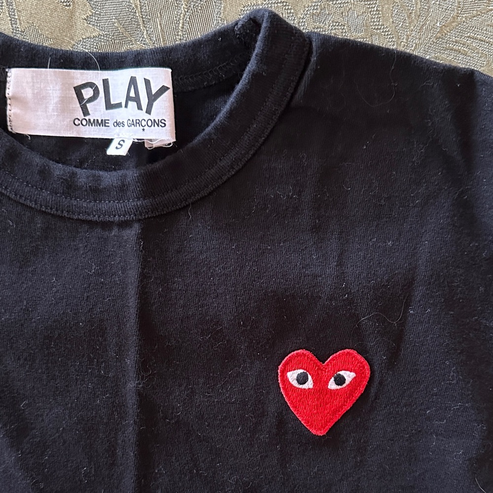 Comme des Garcons PLAY Tee with Red Heart Patch